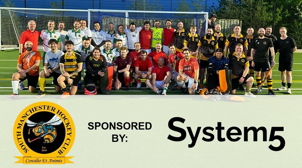 South Manchester Hockey Club group photo sponsored by System5